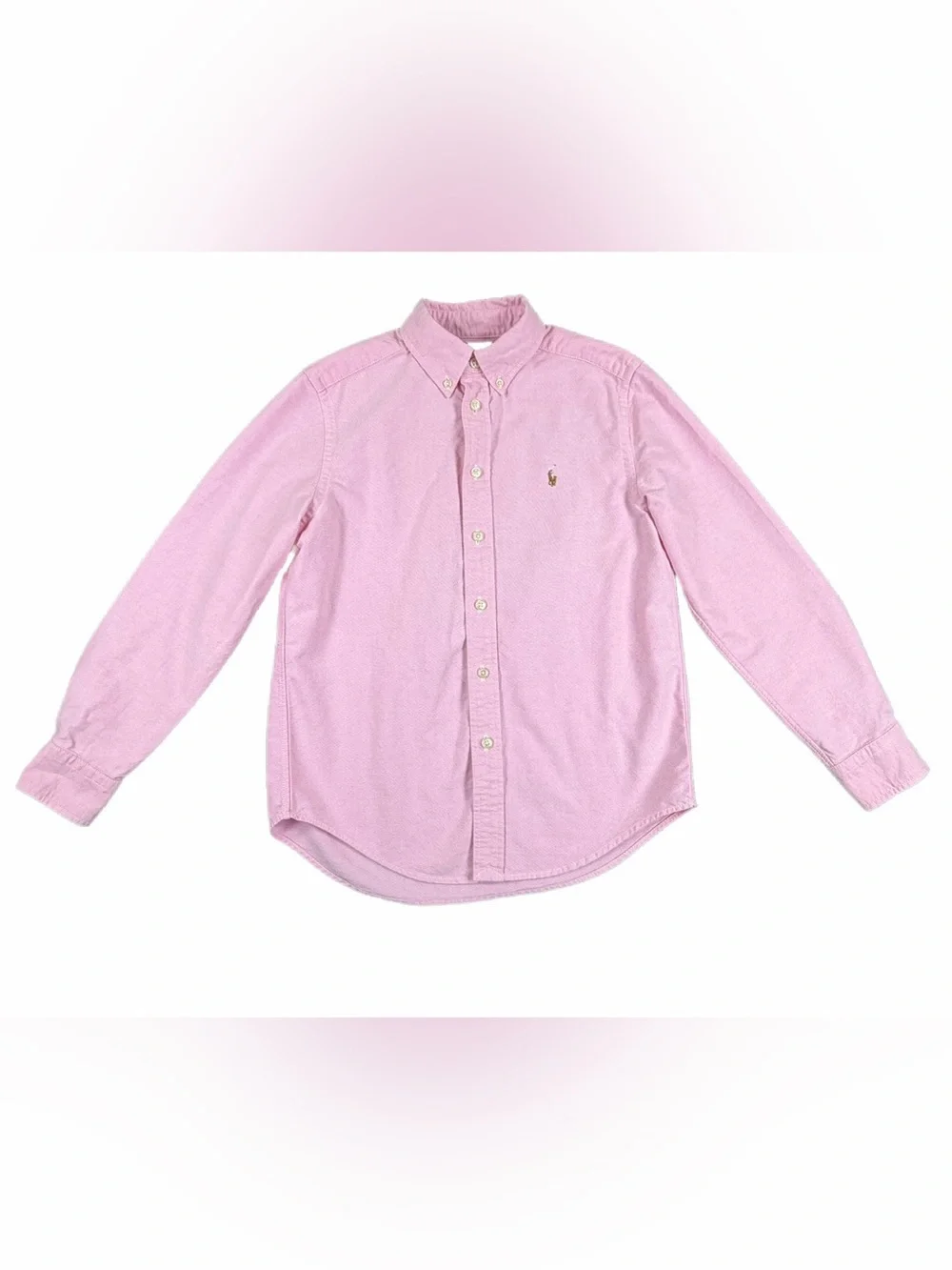 POLO Ralph Lauren Cotton Oxford Sport Shirt in New Rose - M (10-12)